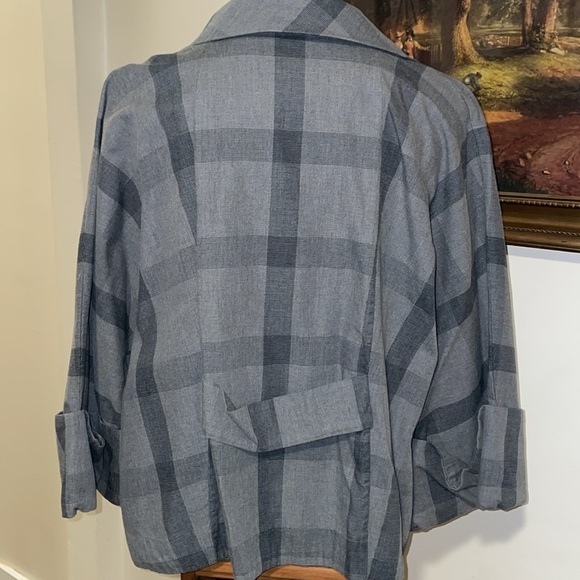 a.n.a A New Approach button down 3/4 sleeve jacket.  Size XL.  100% Cotton - Picture 2 of 12